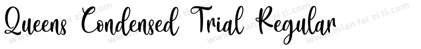 Queens Condensed Trial Regular字体转换